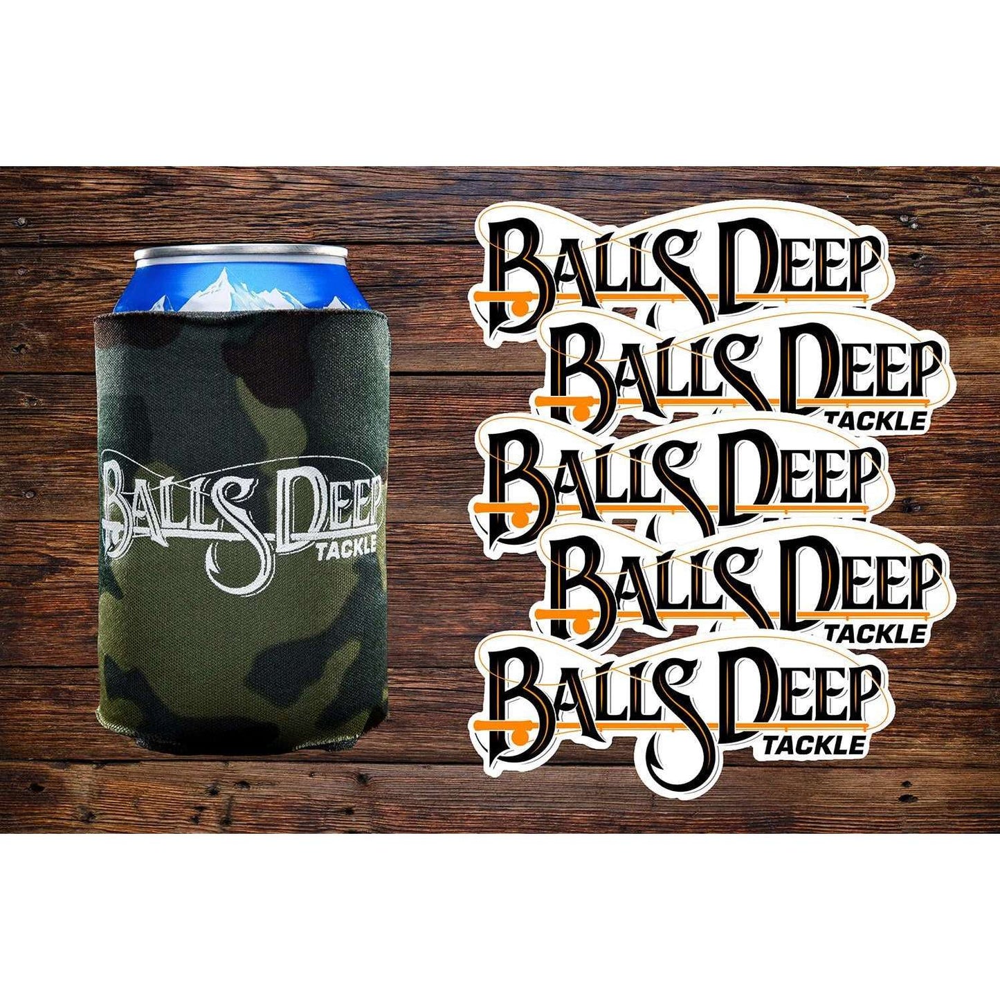 Koozie + 5 Stickers