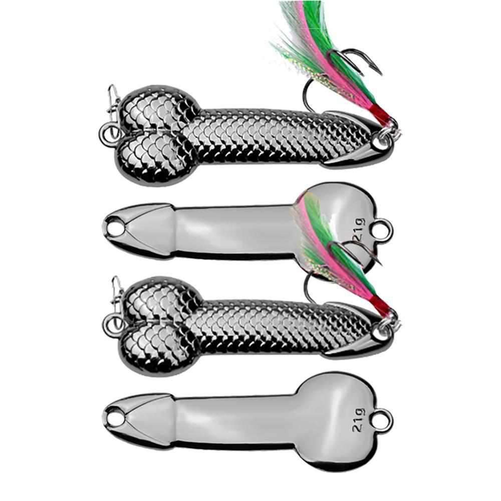 Silly Spoonbait Penis Lure - 4 Pack - Gold or Black