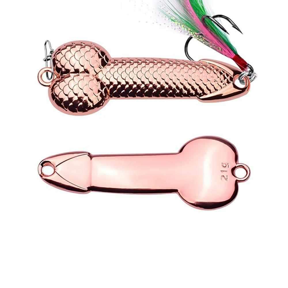 Silly Spoonbait Penis Lure - 4 Pack - Gold or Black
