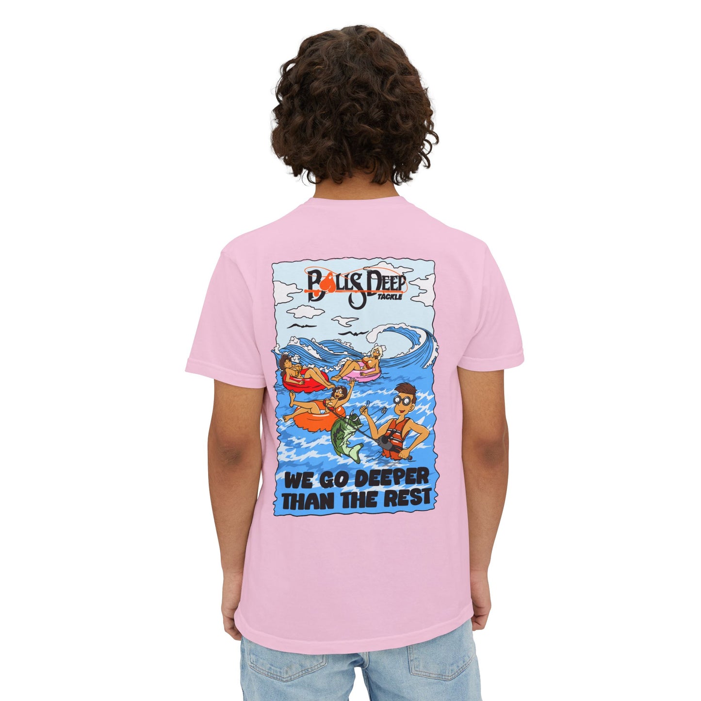 Balls Deep Tackle Signature Graphic Pocket Tee (Comfort Colors)