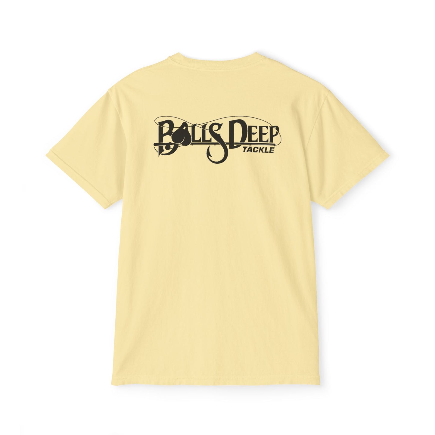 Balls Deep Tackle Signature Logo Pocket Tee (Comfort Colors)