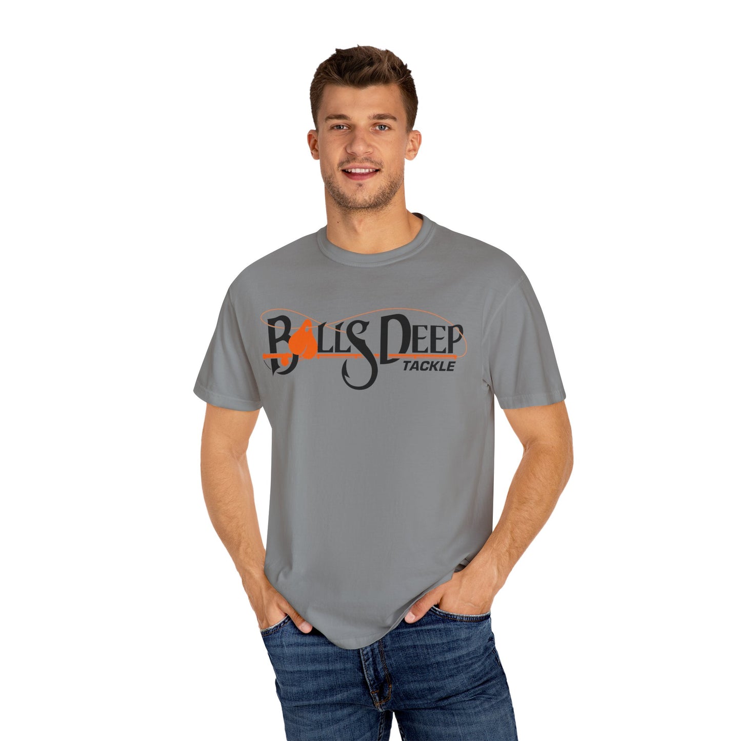 Ball's Deep Tackle Men's Signature Logo Tee (Comfort Colors)