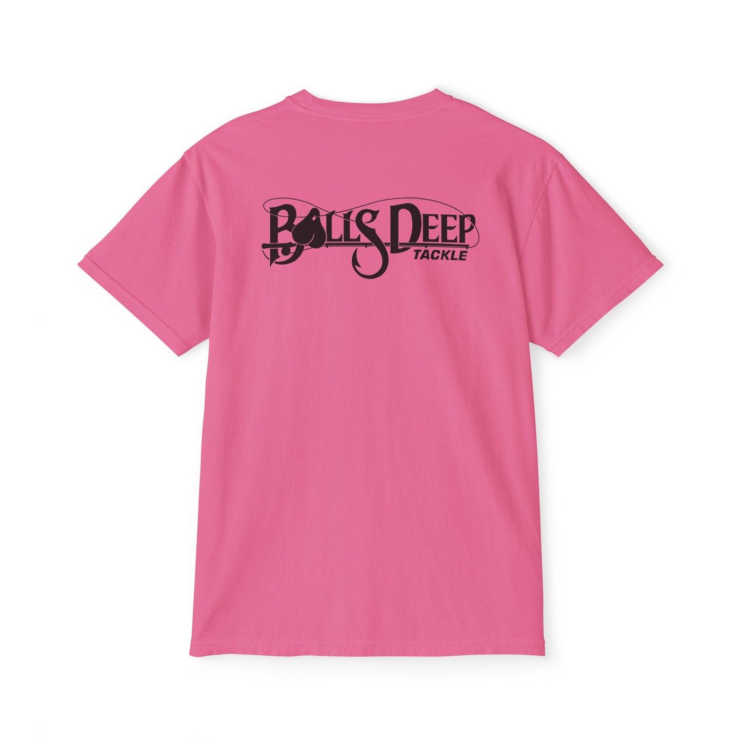 Balls Deep Tackle Signature Logo Pocket Tee (Comfort Colors)