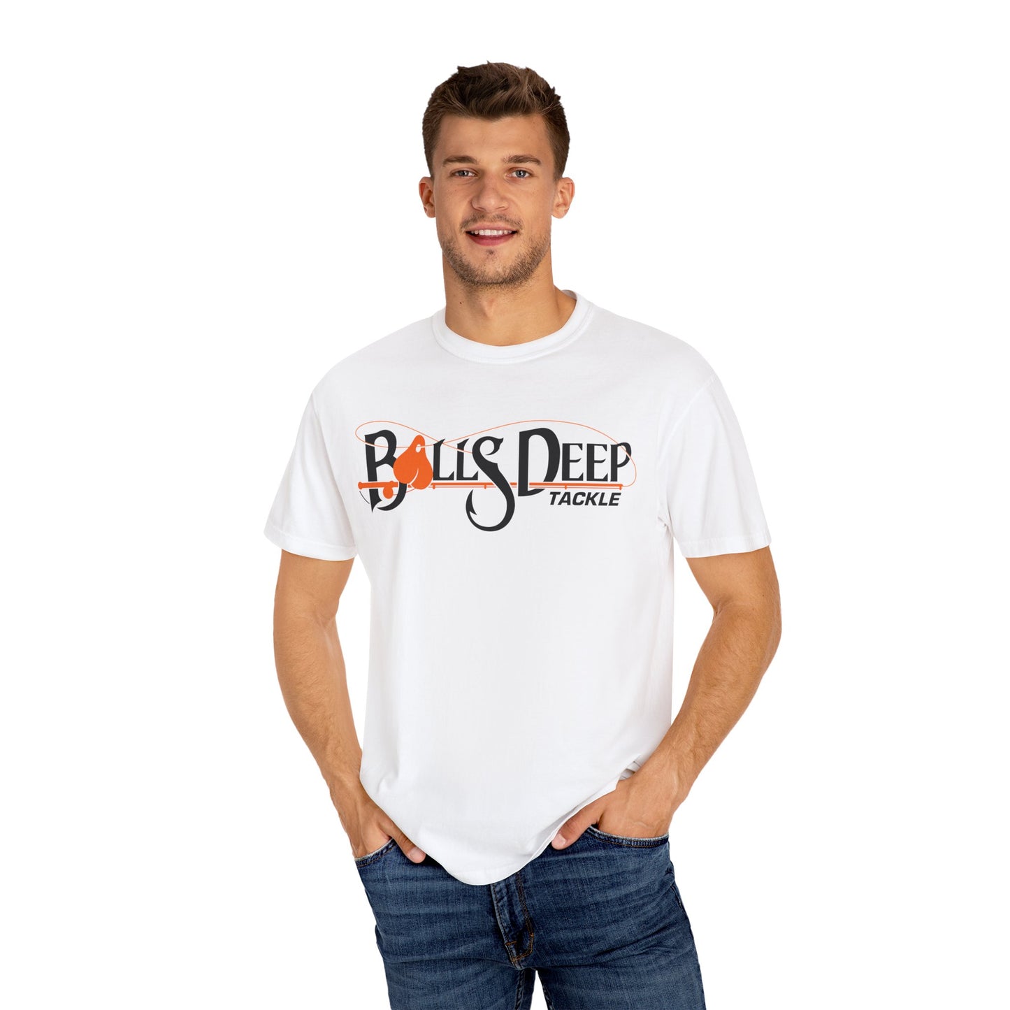 Ball's Deep Tackle Men's Signature Logo Tee (Comfort Colors)