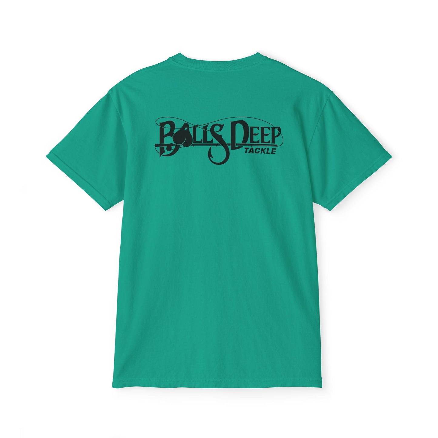 Balls Deep Tackle Signature Logo Pocket Tee (Comfort Colors)