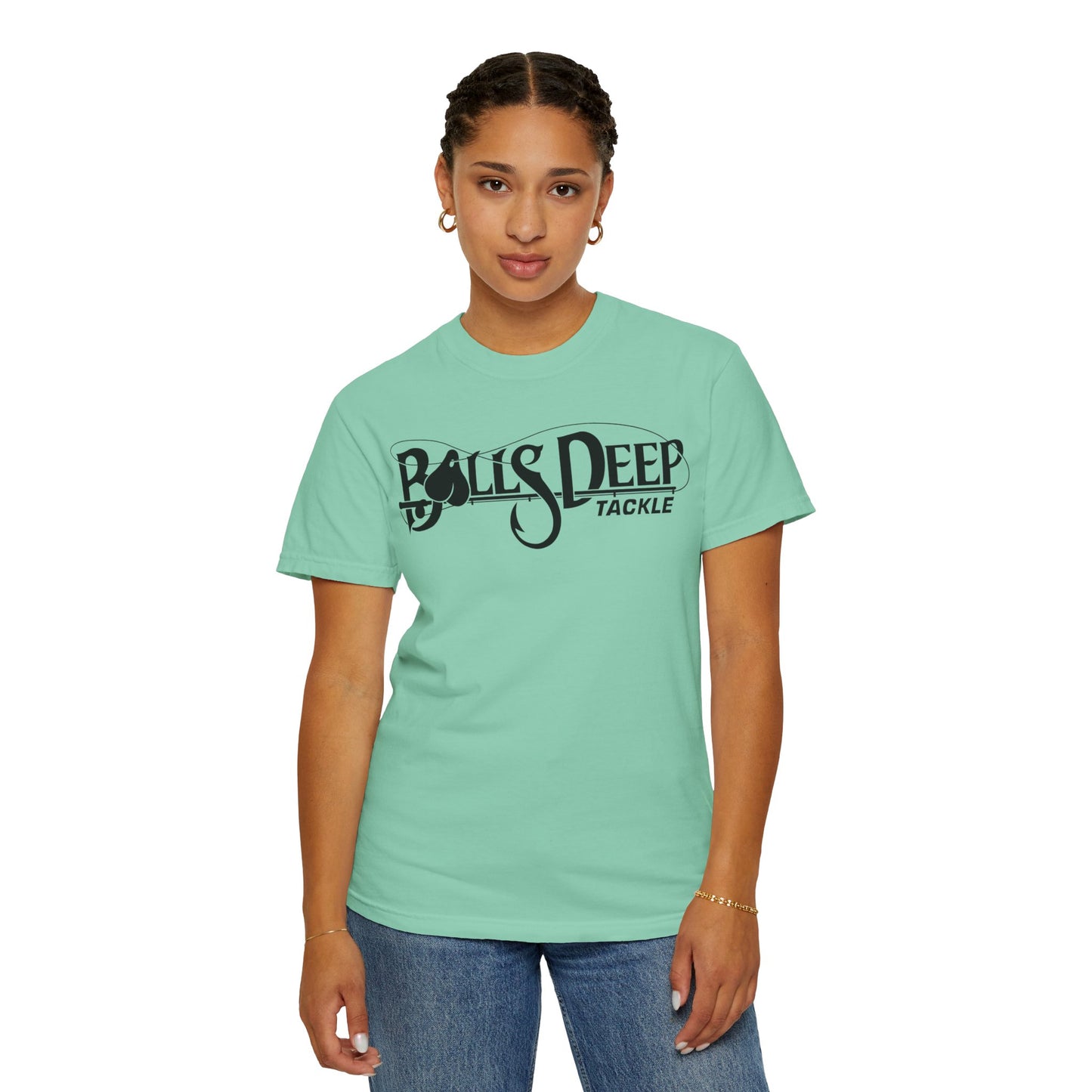 Balls Deep Tackle Women's Signature Logo Tee (Comfort Colors)