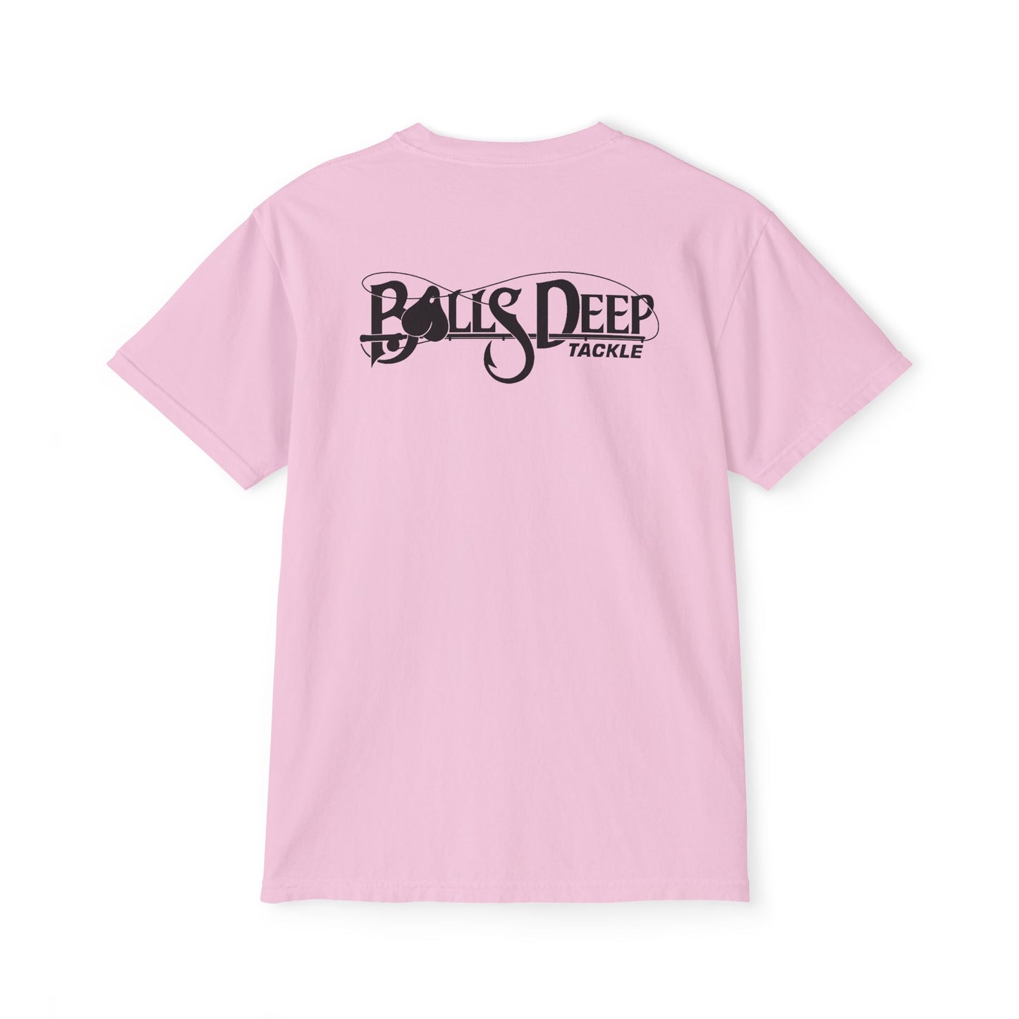 Balls Deep Tackle Signature Logo Pocket Tee (Comfort Colors)