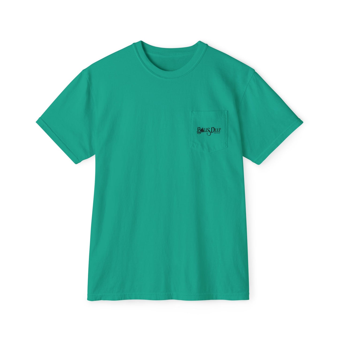 Balls Deep Tackle Signature Logo Pocket Tee (Comfort Colors)