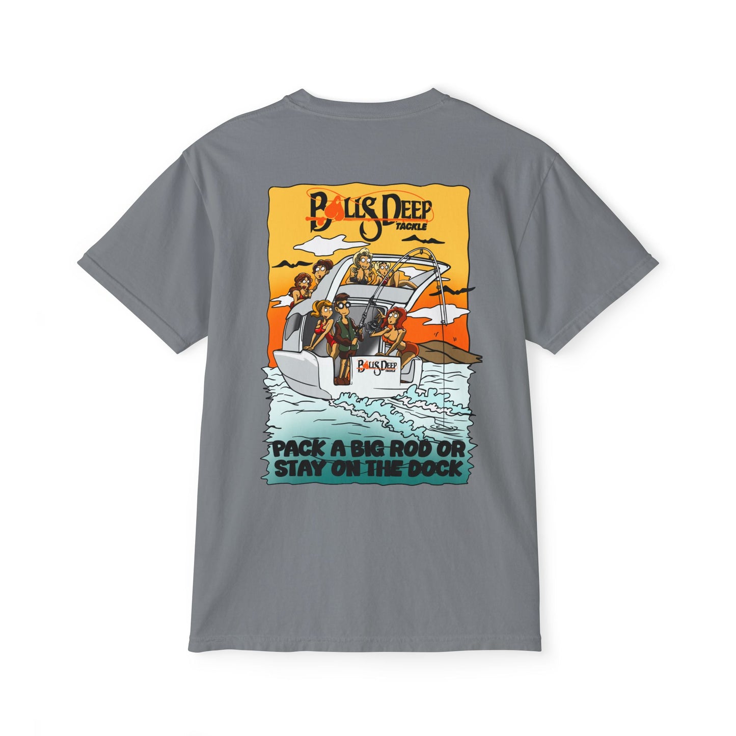 Balls Deep Tackle Signature Graphic Pocket Tee - ADULT (Comfort Colors)