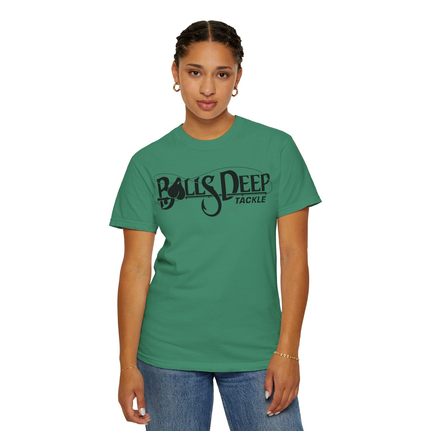 Balls Deep Tackle Women's Signature Logo Tee (Comfort Colors)