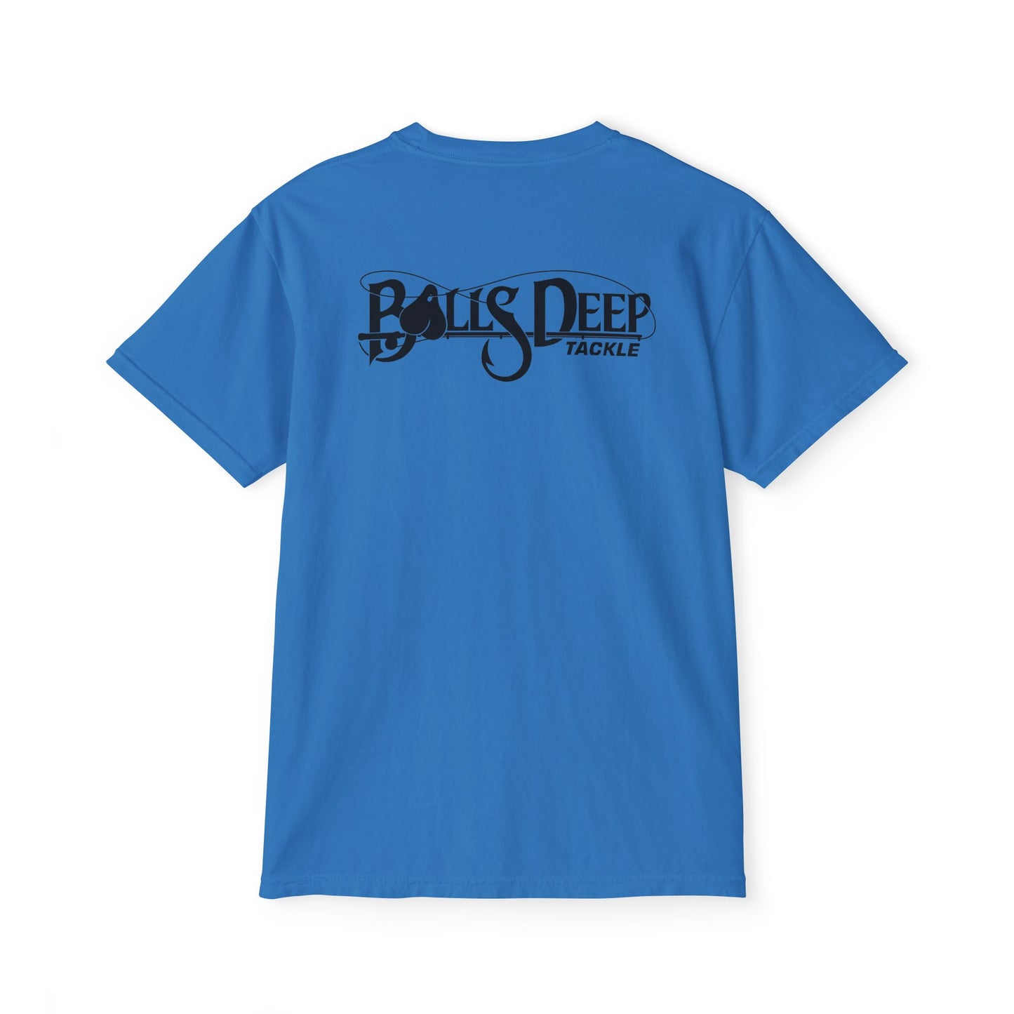 Balls Deep Tackle Signature Logo Pocket Tee (Comfort Colors)