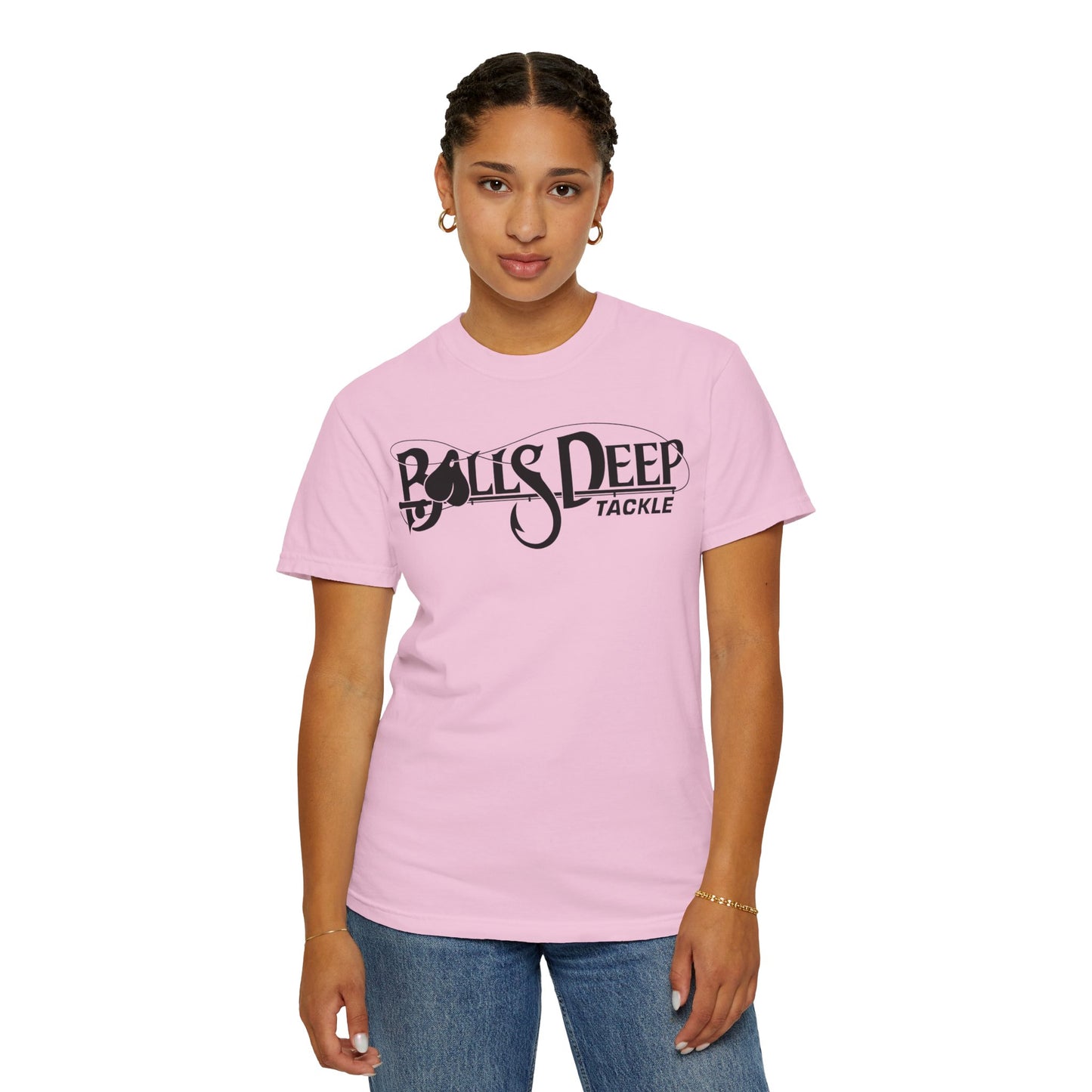 Balls Deep Tackle Women's Signature Logo Tee (Comfort Colors)