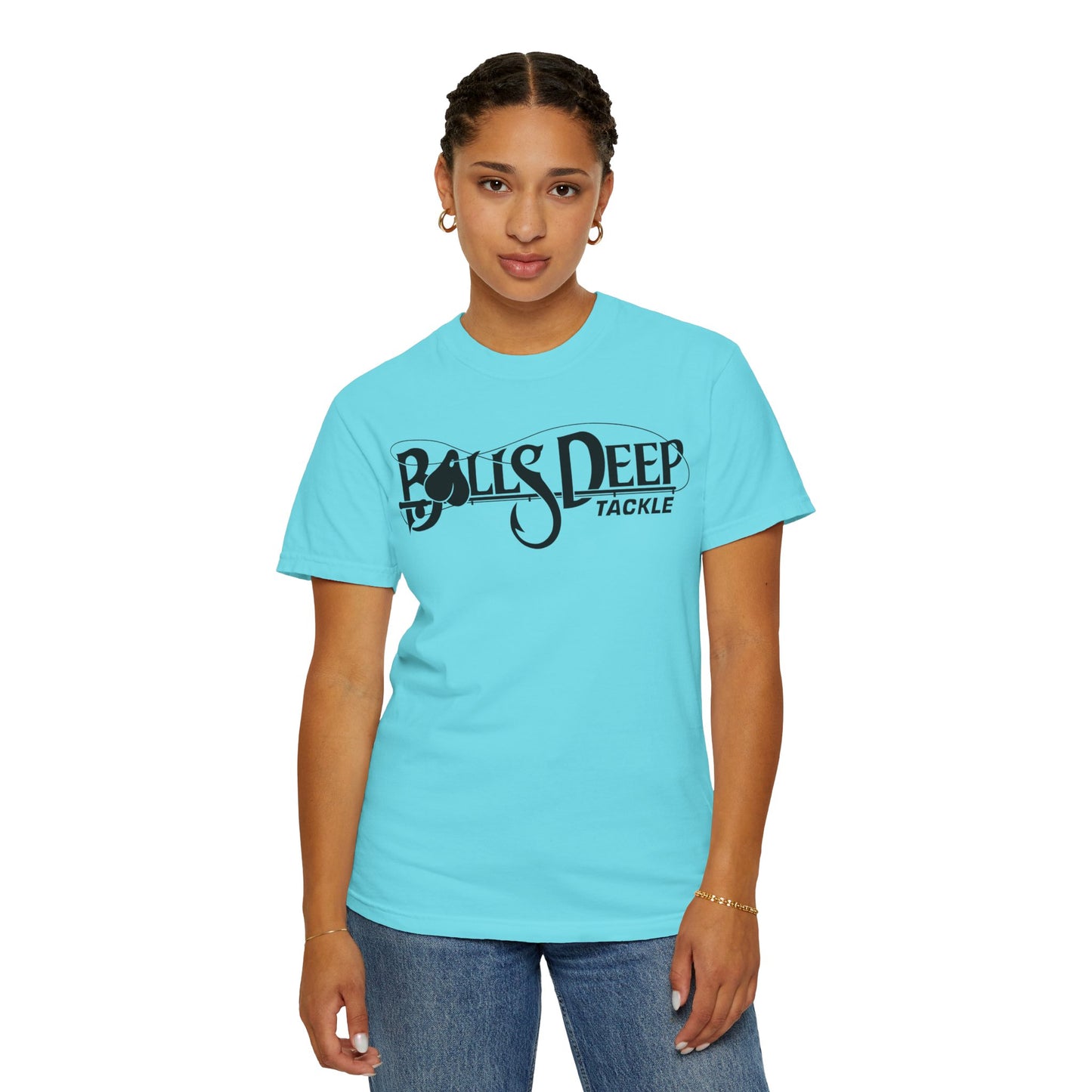 Balls Deep Tackle Women's Signature Logo Tee (Comfort Colors)