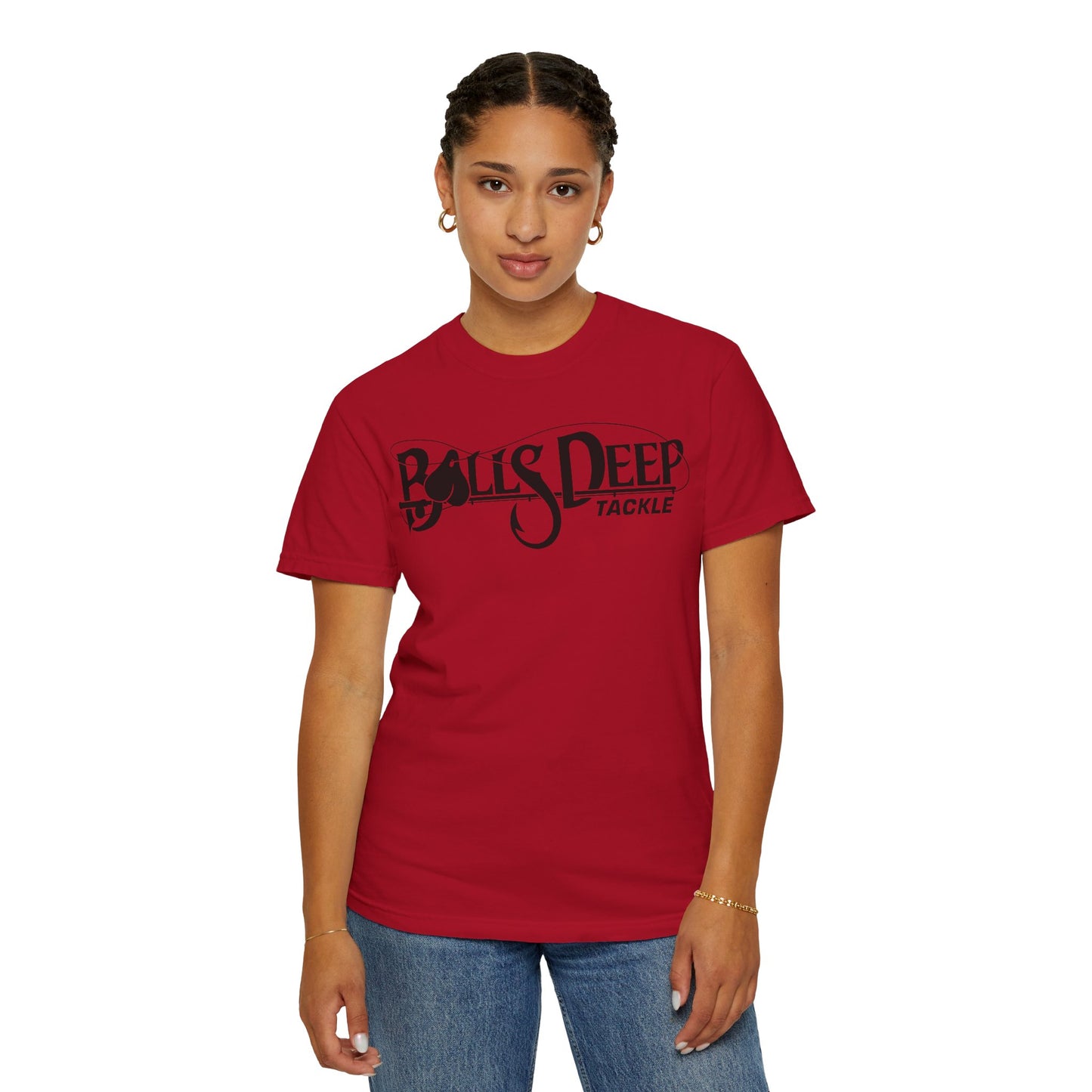 Balls Deep Tackle Women's Signature Logo Tee (Comfort Colors)