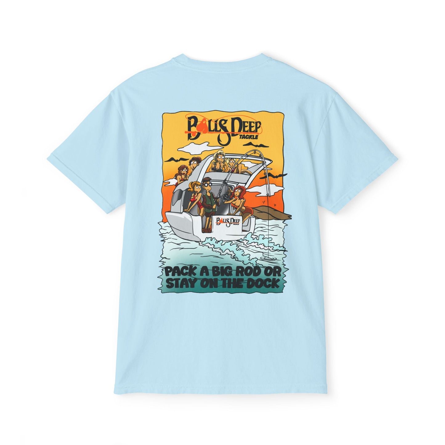 Balls Deep Tackle Signature Graphic Pocket Tee - ADULT (Comfort Colors)