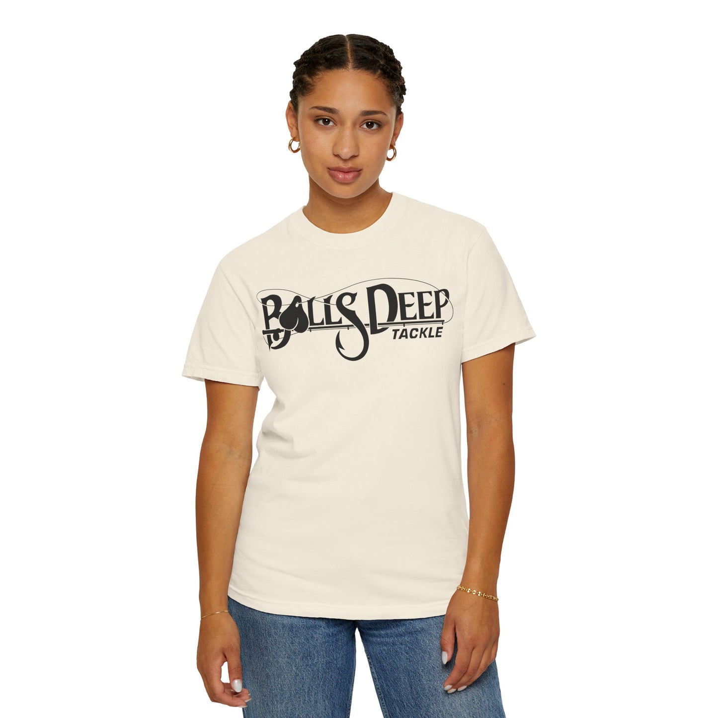 Balls Deep Tackle Women's Signature Logo Tee (Comfort Colors)