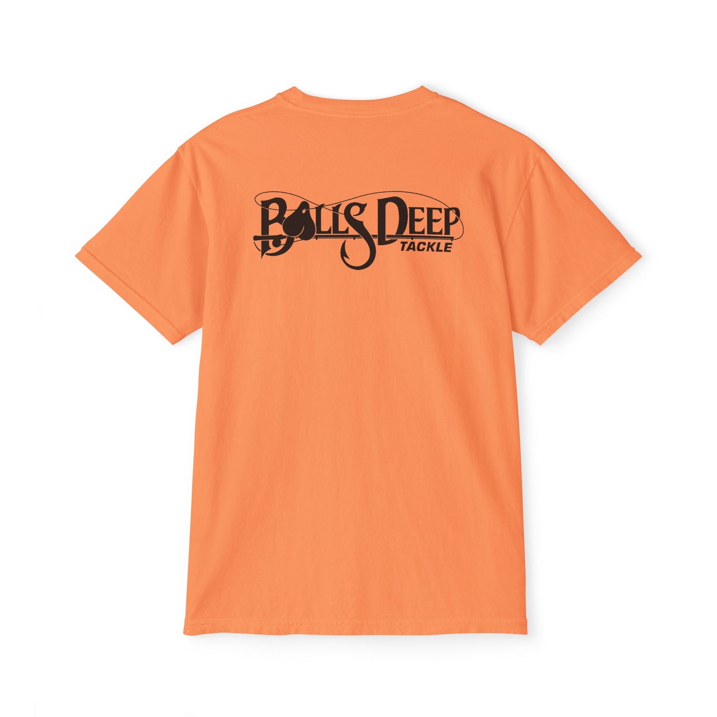 Balls Deep Tackle Signature Logo Pocket Tee (Comfort Colors)