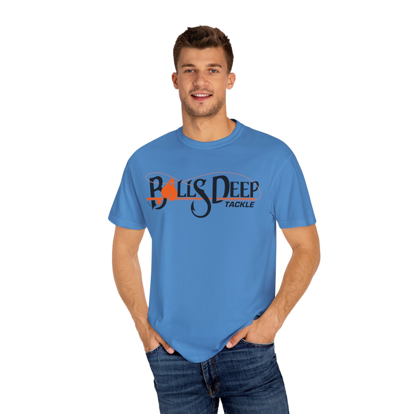 Ball's Deep Tackle Men's Signature Logo Tee (Comfort Colors)