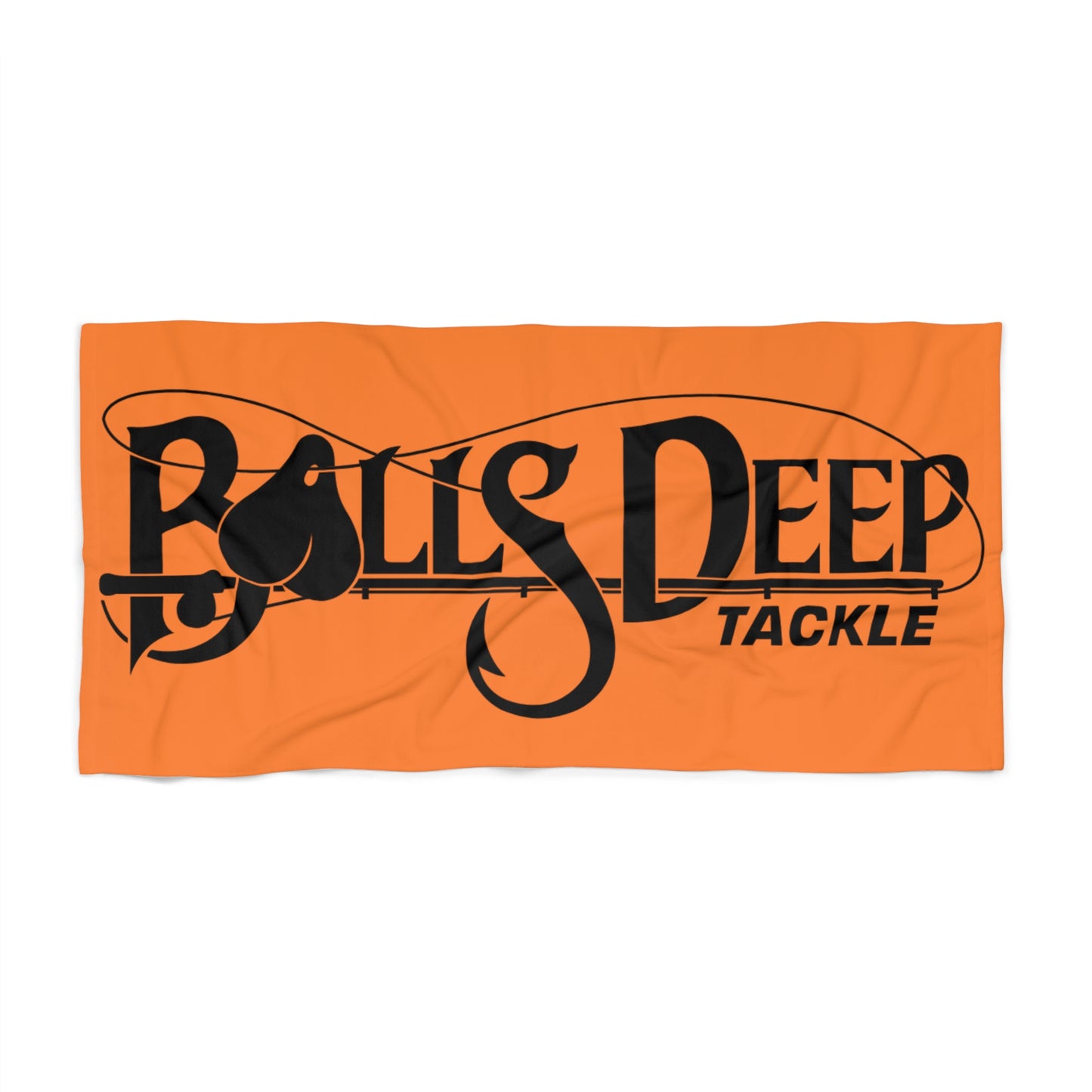 Balls Deep Signature Logo Beach Towel