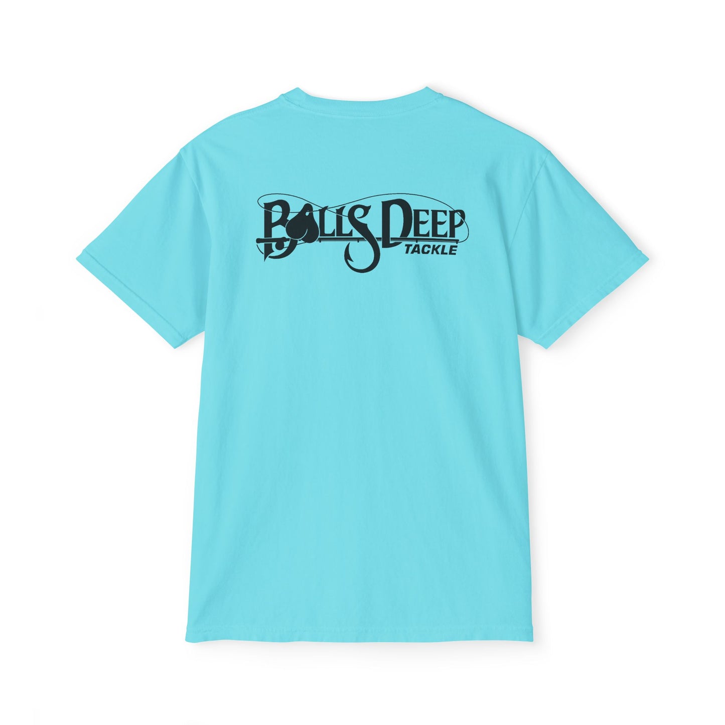 Balls Deep Tackle Signature Logo Pocket Tee (Comfort Colors)