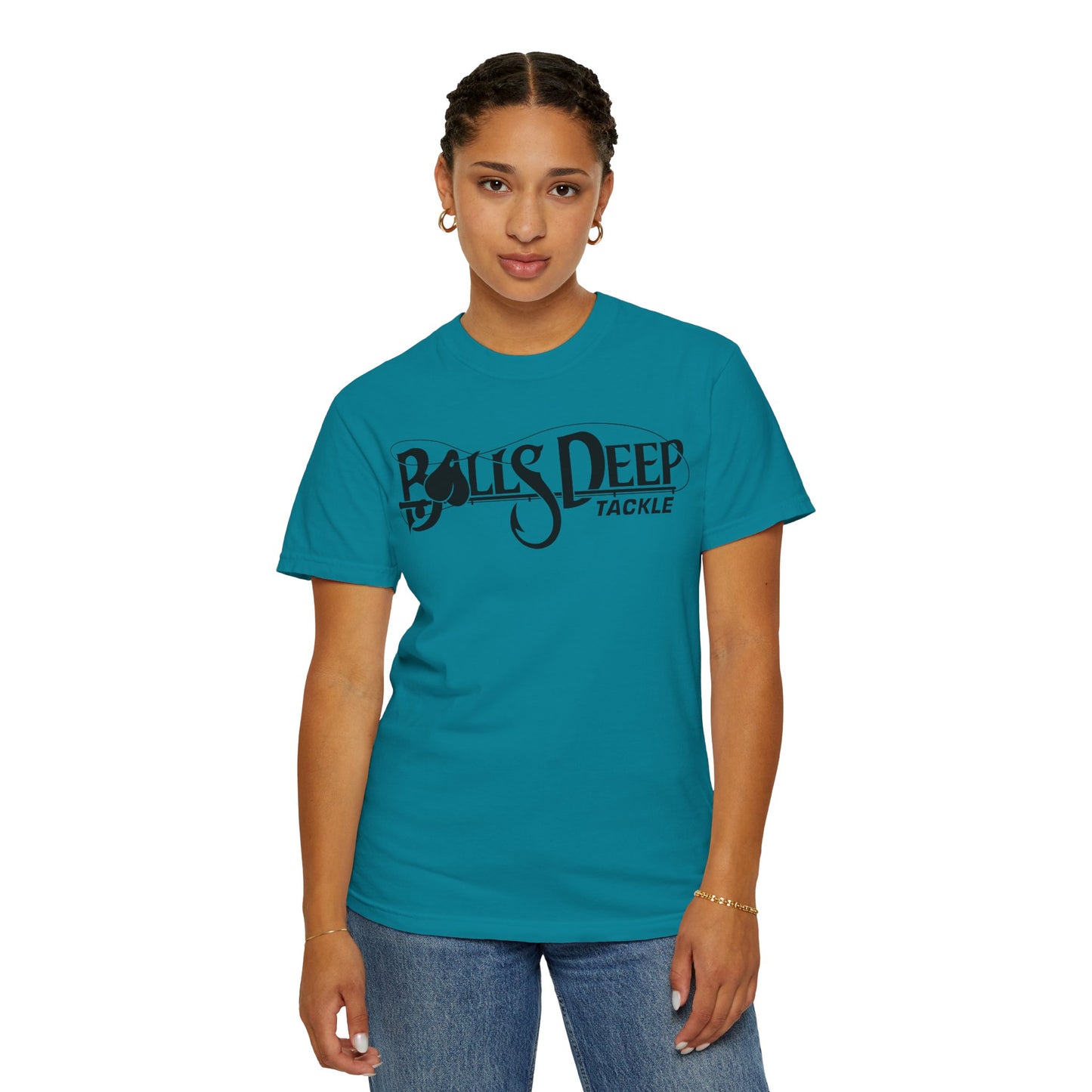 Balls Deep Tackle Women's Signature Logo Tee (Comfort Colors)