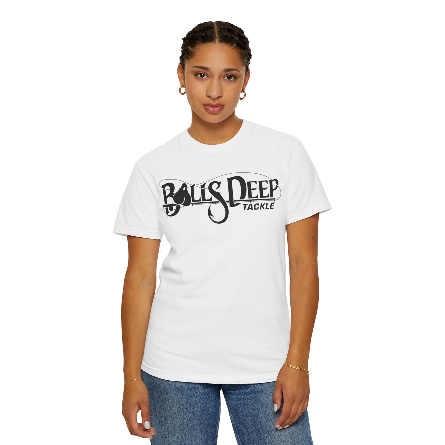 Balls Deep Tackle Women's Signature Logo Tee (Comfort Colors)