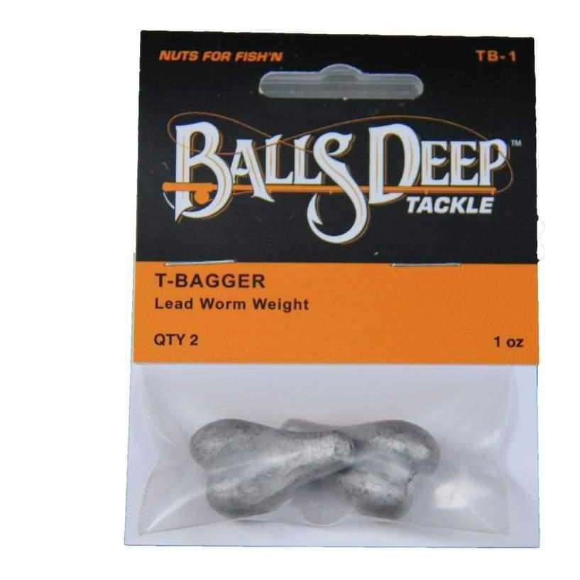 1 oz T-Baggers - 6 Pack of Worm Weights, Fishing Gifts