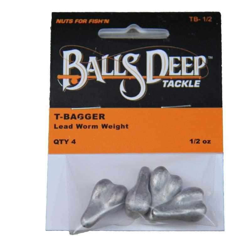 1/2 oz T-Baggers - 12 Pack of Worm Weights, Fishing Gifts