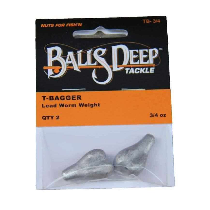 3/4 oz T-Baggers - 8 Pack of Worm Weights, Fishing Gifts