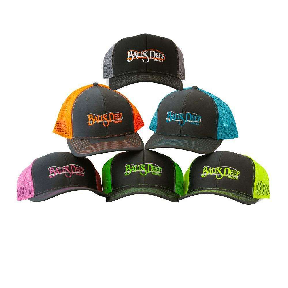 Neon Orange/Charcoal Snapback, Funny Fishing Hats