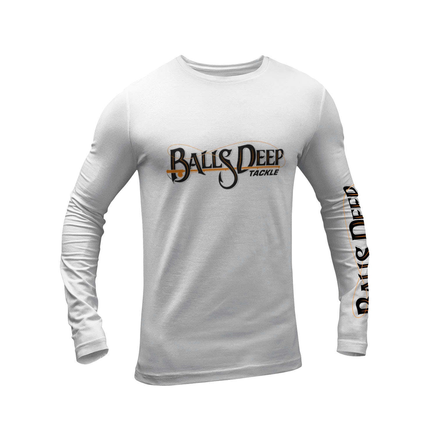 UPF-50 Fishing Shirt - Long Sleeve - 100% Polyester, Balls Deep Tackle